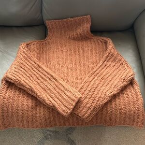 Free People Turtleneck Crop Sweater